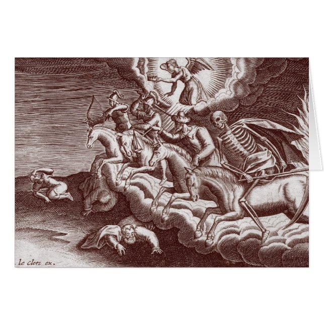 Die vier Reiter der Apokalypse - Karte (Vorderseite (Horizontal))