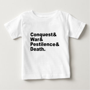 Die vier Reiter - Eroberung Krieg Pest Tod Baby T-shirt