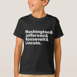 Die vier Vorvatergegenden des Berges Rushmore T-Shirt