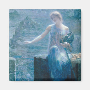 Die Vigilie der Walküre (Elegante Dame in einer Bu Magnet