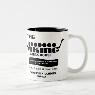 Die Viking-Steakhouse, Winfield, IL (1969-2008) Zweifarbige Tasse