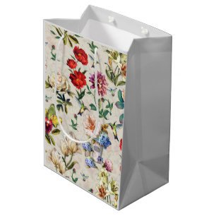 Die viktorianische Florale Aquarell-Kreation Mittlere Geschenktüte