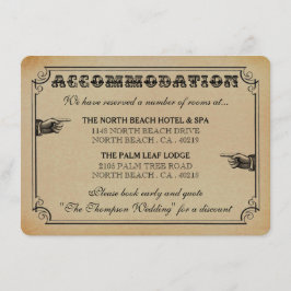 Die Viktorianische Steampunk-Hochzeitssammlung Begleitkarte