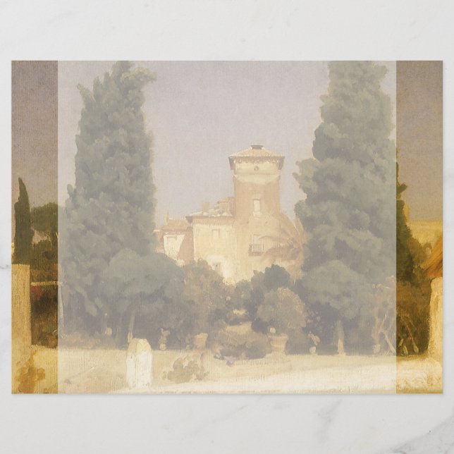 Die Villa Malta, Rom von Lord Frederic Leighton (Vorderseite)