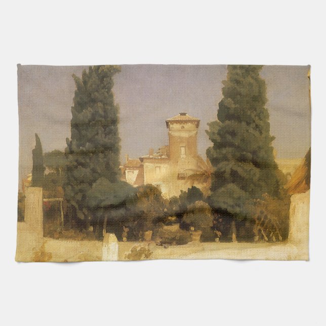 Die Villa Malta, Rom von Lord Frederic Leighton Geschirrtuch (Horizontal)