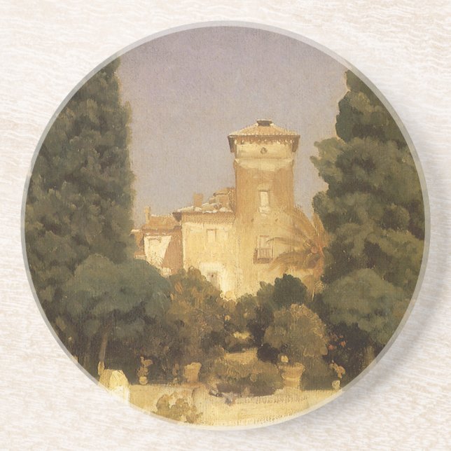 Die Villa Malta, Rom von Lord Frederic Leighton Getränkeuntersetzer (Vorne)