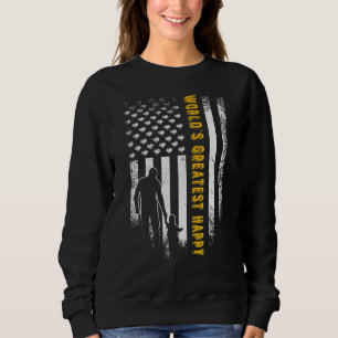 Die Vintage Flagge der USA - der größte Papyvater Sweatshirt