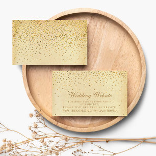 Die Vintage Glam Gold Confetti Wedding Collection Begleitkarte