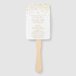 Die Vintage Glam Gold Confetti Wedding Collection Fächer