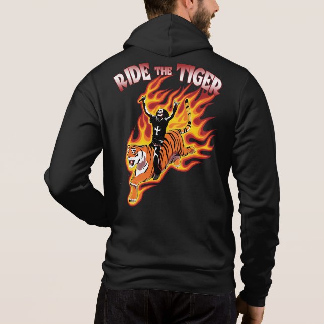 Die Vintage Illustration des Schwermetalls von Tig Hoodie (Rückseite)