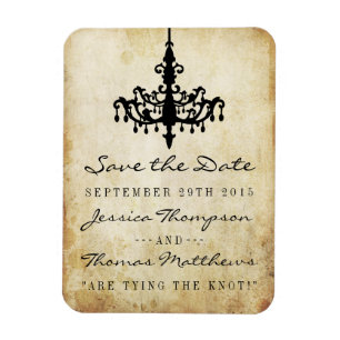 Die Vintage Kronleuchter-Hochzeitskollektion Magnet