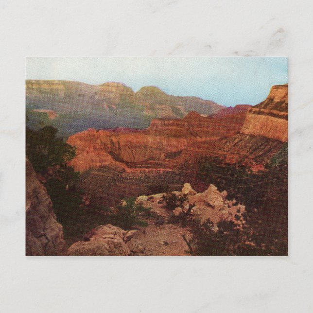 Die Vintage Postkarte des Grand Canyon (Vorderseite)