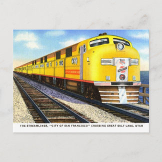 Die Vintage Postkarte Streamliner