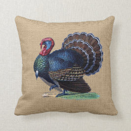 Die Vintage Türkei auf Imitat Leinwand-Kissen Kissen