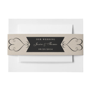 Die Vintage Wedding Collection Einladungsbanderole