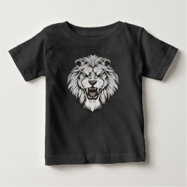 Die Vintage weiße Lion der Kinder mit "Glauben" an Baby T-shirt