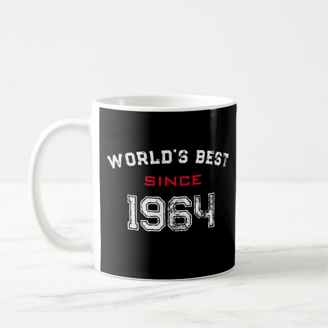 Die Vintage Welt seit 60. Geburtstag 1964 Kaffeetasse (Links)