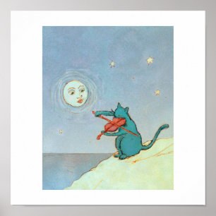 Die Violinen-Katze Poster