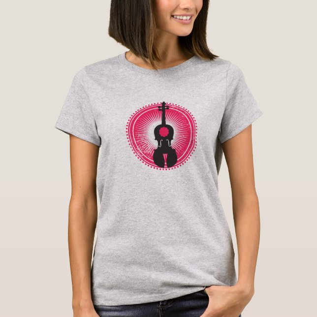 Die Violinen-T - Shirt der Frauen (Vorderseite)