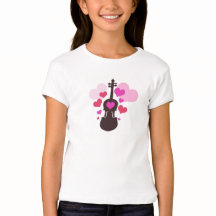 Die Violinen-T - Shirt des Mädchens