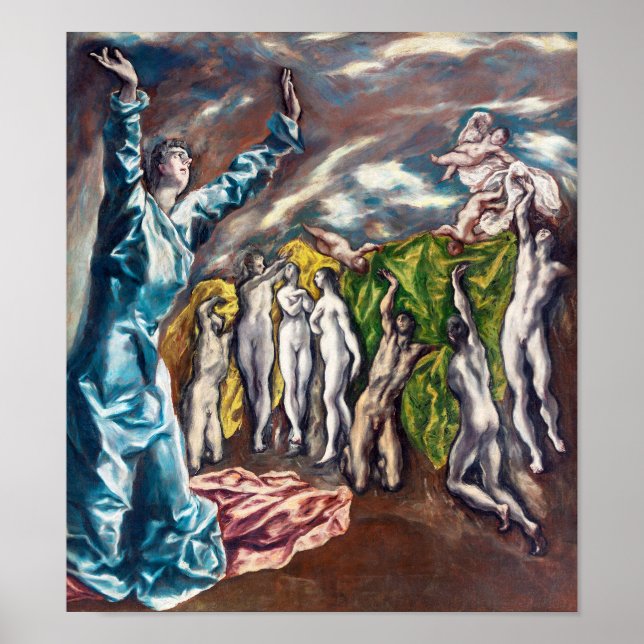 Die Vision des Johannes | El Greco | Poster (Vorne)