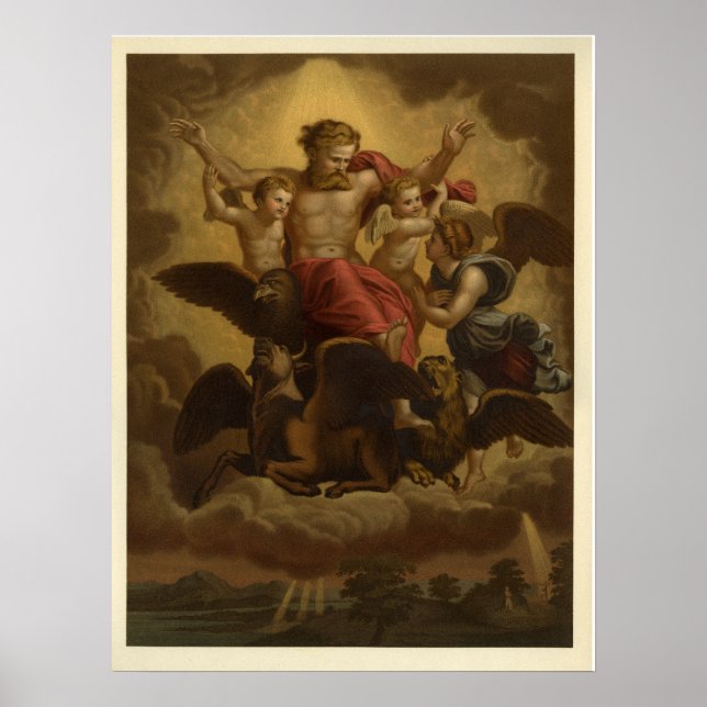 Die Vision des Propheten Ezekiel Poster (Vorne)