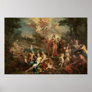 Die Vision von Aeneas auf den Elysian Gebieten Poster