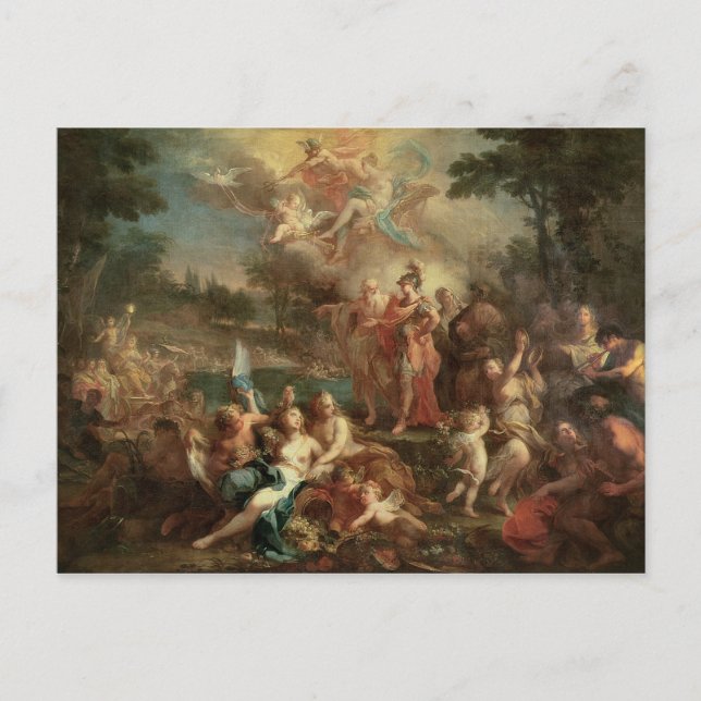 Die Vision von Aeneas in den elysischen Feldern Postkarte (Vorderseite)