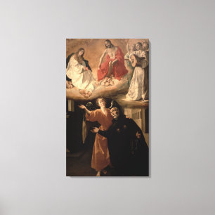 Die Vision von St. Alphonsus Rodriguez Leinwanddruck
