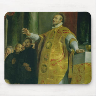 Die Vision von St Ignatius von Loyola Mousepad