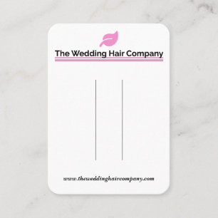 Die Visitenkarte der Firma Wedding Hair