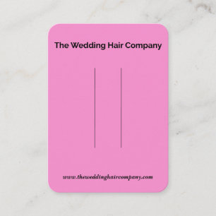 Die Visitenkarte der Firma Wedding Hair