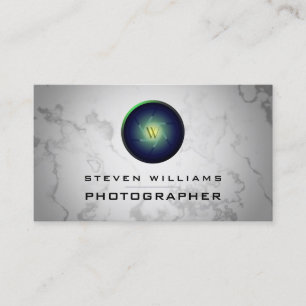 Die Visitenkarte der Marmorrückwand der Kamera