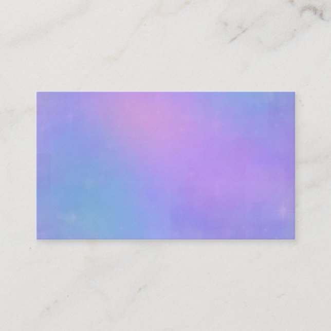 Die Visitenkarte für Weichpastellrosa, Blau und La (Vorderseite)