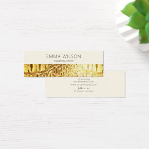 Die Visitenkarte ・ Gold Leder Textur erhalten