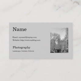 Die Visitenkarte-Schablone des Fotografen Visitenkarte