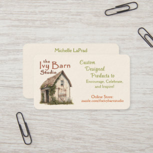 Die Visitenkarte von Ivy Barn Studio