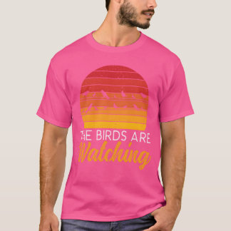 Die Vögel beobachten das Verschwörungsretro der Vö T-Shirt