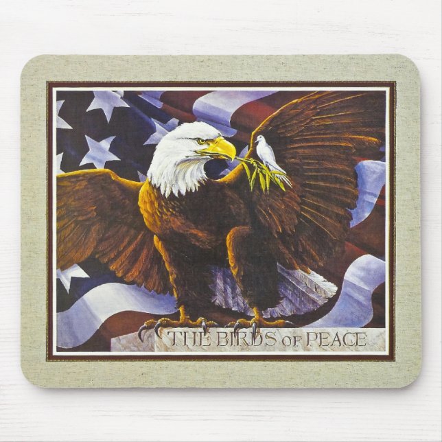 Die Vögel des Friedens Mousepad (Vorne)