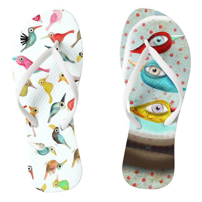 Die Vögel Flip Flops (Fußbett)