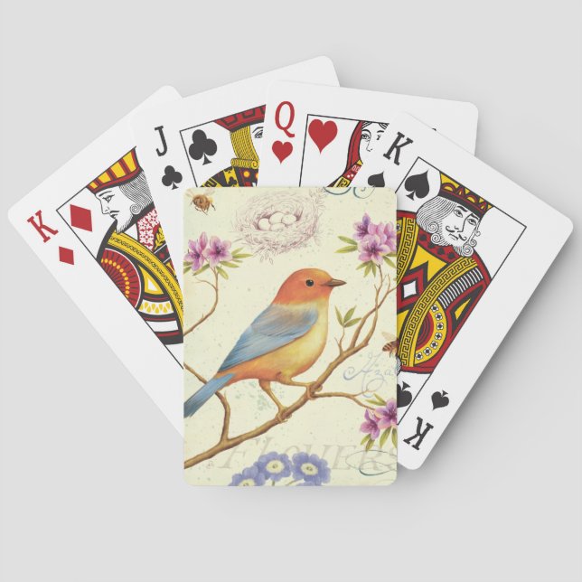 Die Vögel und die Bienen Spielkarten (Rückseite)