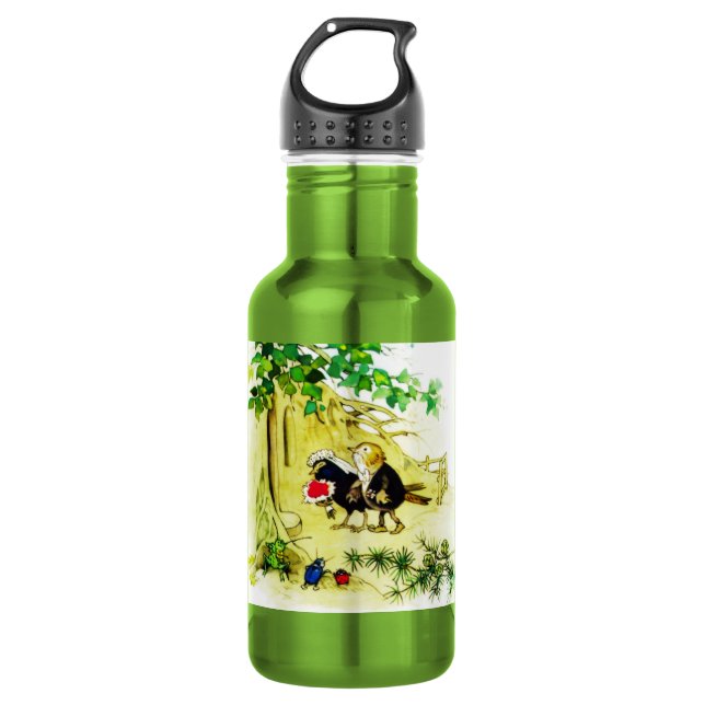 Die Vogelhochzeit Trinkflasche (Vorderseite)