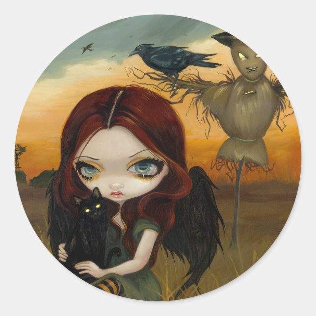 "Die Vogelscheuche-" Aufkleber (Vorderseite)