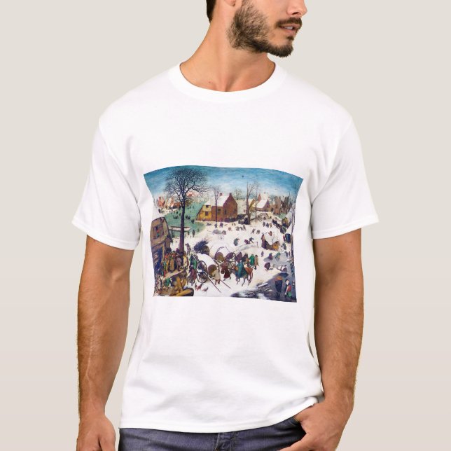 Die Volkszählung in Bethlehem, Pieter Bruegel T-Shirt (Vorderseite)