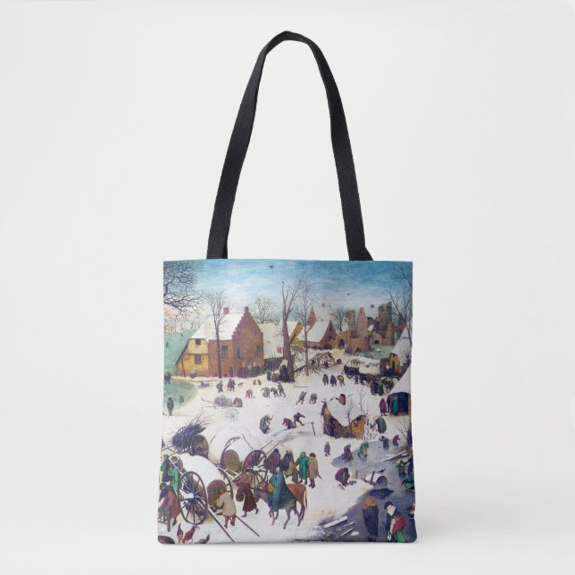 Die Volkszählung in Bethlehem, Pieter Bruegel Tasche (Vorderseite)