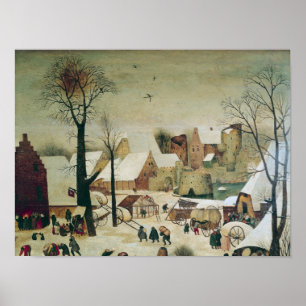 Die Volkszählung in Bethlehem Poster