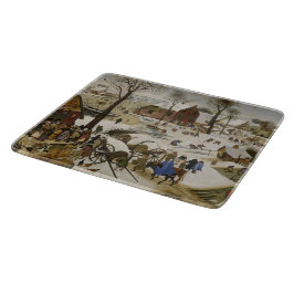 Die Volkszählung in Bethlehem (von Pieter Bruegel) Schneidebrett