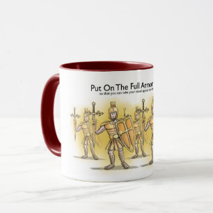 Die volle Rüstung Gottes anbringen Tasse