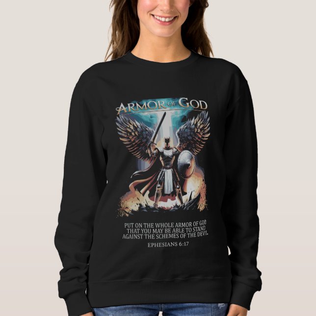 Die volle Rüstung Gottes - Epheser 617 Sweatshirt (Vorderseite)