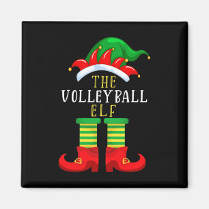 Die Volleyball Elf Weihnachtsfamilie passt zusamme Magnet